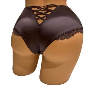 Victoria’s Secret Very Sexy Micro Inset Lace Up Strappy Cheeky VS Panty